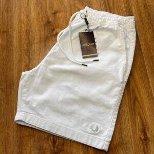 Short sarja com elastano Branco 4950 Tamanho M